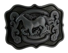 Horse Head Saddle Shoe Belt Buckle Western Rodeo Costume Big Men Women Cowboy