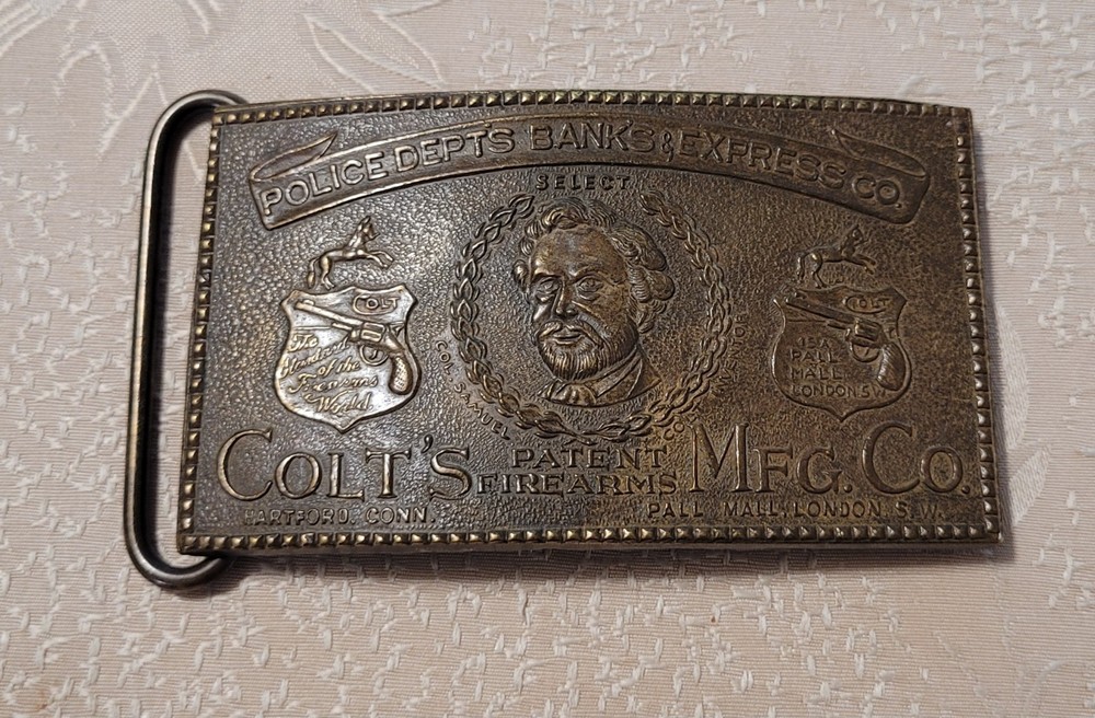 Vintage Colt MFG Police Dept&rsquo;s Bank Tiffany & Co Belt Buckle