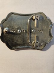 CANADA SILVER TONE BELT BUCKLE MAPLE LEAF FLORAL MEN WOMEN UNISEX