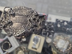 Tapout Belt Buckle Black Grey Metal Dragons MMA Cage Mixed Martial Arts Y2K