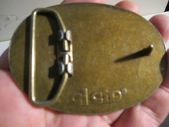 VINTAGE SOUTH ST. PAUL GUN CLUB LEATHER BELT BUCKLE – GW-26