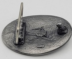 Vtg Belt Buckle Gun NRA ILA 20th Anniversary 3d Lion Shape Chape & Prong NEW