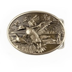 Mallard german silver belt buckle, Duck hunting, Trophy duck season hunter gift