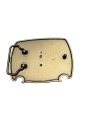 Deer Skull Antler Belt Buckle Camo Hunting Western Brass Tone 1.75 Belt