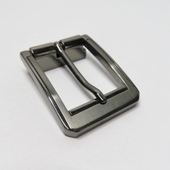 Mens Replacement Belt Buckle Gunmetal Single Prong Fits 1.5 Inch Belt