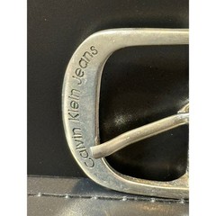 Calvin Klein Jeans Silver Tone Rectangular Belt Buckle Replacement Engraved Logo