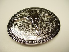 Belt Buckle Bull Cowboy Rodeo Western Steer Fits 1.5&Prime; belt width NEW