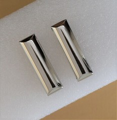 New 1 3/8&Prime;, 35mm belt keepers(#40B) 2pcs for man/women silver nickel color USA