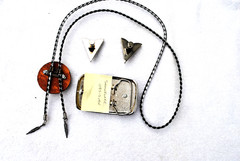 Western Belt Buckle, Bolo and Collar Tip Set
