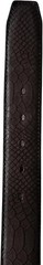 Genuine Leather Python Snakeskin Print Western Belt with Removable Buckle- Brown