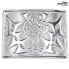 Highland Triquetras Thistle Kilt Belt Buckle Scottish Buckle Traditional Outfit