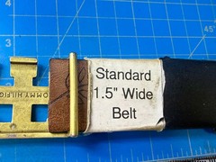 Tommy Hilfiger Monogram TH American Clothing Brand Apparel BrassTone Belt Buckle