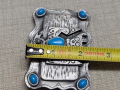 vintage NATIVE AMERICAN belt buckle INDIAN navajo SOUTHWESTERN cowboy