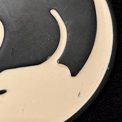 Thundercats 3” Round Metal Belt Buckle Retro Repop Cream Bkground & Black Cat