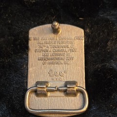 Vintage Tee Tee Inc The A-Team TV Metal Belt Buckle Gold Rectangular Clip 1.5in