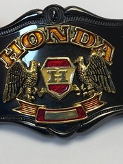 Vintage 1978 Honda Motorcycle Double Eagle Belt Buckle Made by AHM