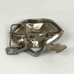 Belt buckle buckle « pirate » for 4 cm wide removable belts, unused
