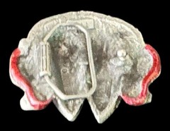 Western Cowboy Heavy Belt Buckle KNOCKING BOOTS Funny Unique Design VINTAGE 1982