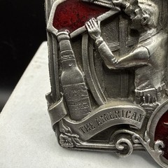 Vtg Anheuser-Busch Budweiser Belt Buckle 1987 American Carpenter Salute C-175