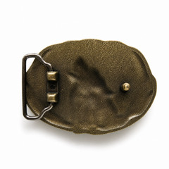 Western Howling Wolf Moon Metal Belt Buckle Bronze finish Cowboy Rodeo Biker