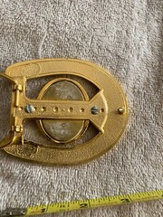 Vintage Belt Buckle Cowboy Boots Western Motif