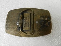 Vintage BELT BUCKLE C11 NEW YORK BIG RIG SEMI 18 WHEELER TRUCKER STYLE