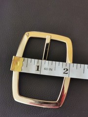 BELT BUCKLES 10993 2.5&Prime;X2&Prime; Gold Plated Made in Italy