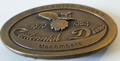 Belt Buckle Limited Edition 1984 plow & Planters Works Centennial Divn