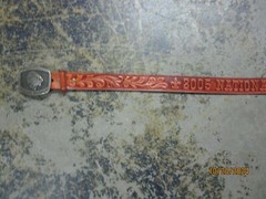 Vintage Wood Badge Pewter Boy Scout Belt Buckle & 05 National Jamboree Belt