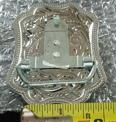 SAILING TALL SHIP RIGGED MASTED OCEAN VESSEL INSERT SILVER TONED BELT BUCKLE