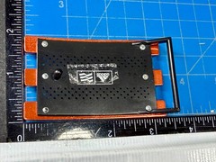 Adidas Golf 3 Stripe Orange & Black Color Trophy Sports Award Style Belt Buckle