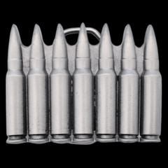 Bullet Cartridge Shaped Belt Buckle (New) ~AK47 AR15 .223 2nd Amendment Freedom~