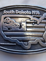 1976 DEZY South Dakota Bicentennial Belt Buckle,