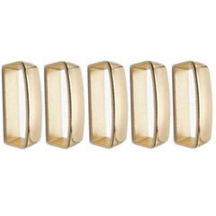 5X Gold 40mm/1.57in Solid Brass Belt Loop Belt Buckle Keeper Metal Loop Ring HOT