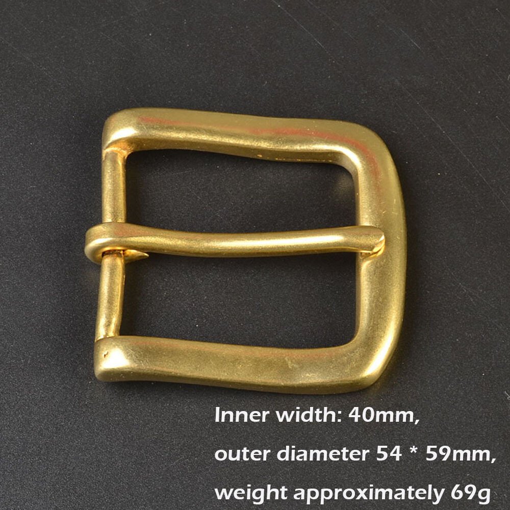 Solid Brass Belt Buckle for Unisex Pin Belt Buckles Fit For 1.5 inches Belt USA