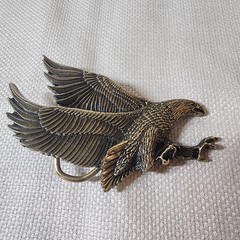 RARE 1979 Flying Eagle Metal Belt Buckle 506 USA Made