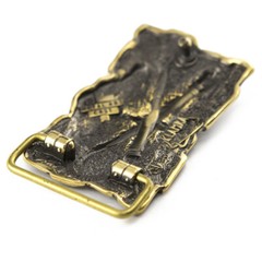 Brass belt buckle Gods of war, Military field artillery cannons, Rocket Forces