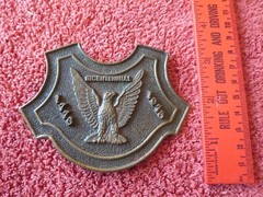1776 -1976 Bicentennial 3 Dimensional Eagle Solid Cast Brass Belt Buckle