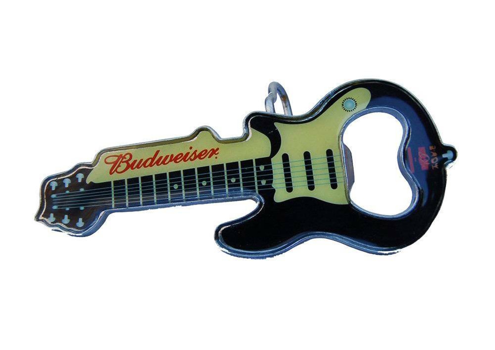 Budweiser Guitar Beer Opener Belt Buckle