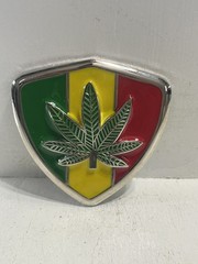 – Belt Buckle Free Shipping Marijuana Leaf Jamaica Themed Pot Weed