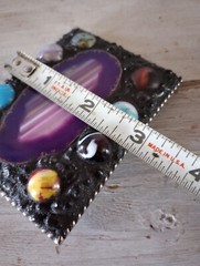 Agate Rock Marble Accent Futuristic Art Aesthetic Contemporary Belt Buckle Y2K
