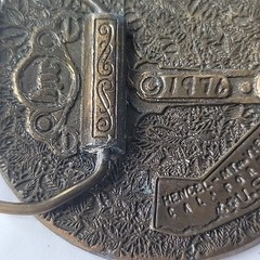 Standing Liberty Quarter Coin Belt Buckle Vtg 1976 Henchel-Mt.View California