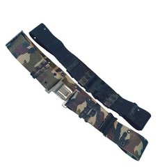 Men&rsquo;s Military Style Webbed Belt with Quick Release Buckle Camo Black