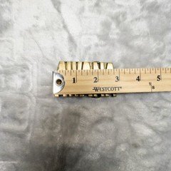 Solid Brass Gold AWANA Western Utility Belt Buckle for Men 2.75”x1.75” Fits 1.75