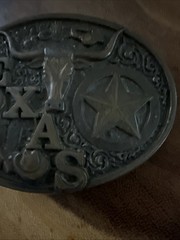Montana Silversmiths Texas Belt Buckle Longhorn Cowboy Western Vintage