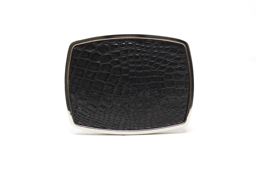 Alligator Belt Buckle, Exotic Belt Buckle, ( 1.5 ») Removable Western Buckle