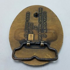 Vintage 1984 First Federal Savings Bank Newton Kansas Belt Buckle Ltd Ed #184
