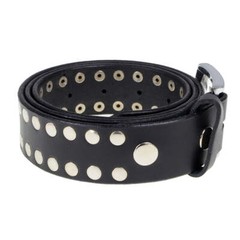 Milwaukee Leather MP7100 Men&rsquo;s Studded Genuine Leather Belt for Biker w/ Buckle