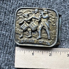 Vintage Brass Spirit of &rsquo;76 Belt Buckle 2 1/2&Prime; Wide Q28
