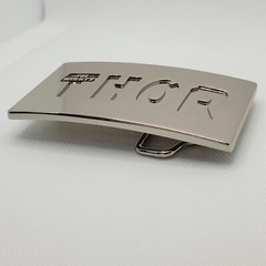 The Mighty THOR Solid Metal Men&rsquo;s Belt Buckle Silver Shiny Chrome Marvel 2011